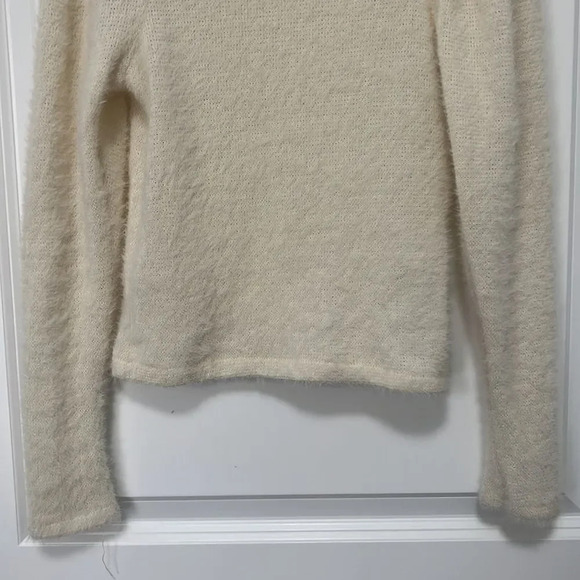 Zara Kids girls cream long sleeve fuzzy sweater size 10 - Picture 3 of 9